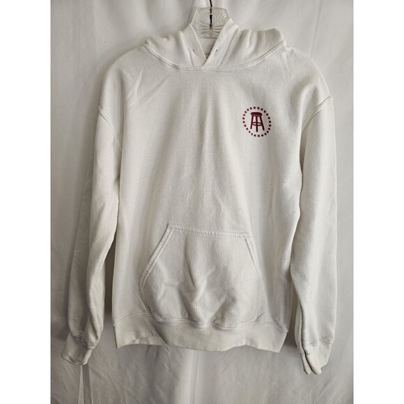 Gildan Hoodie White America's Coach Sweatshirt Size Small - Picture 1 of 12